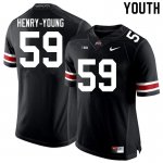 Youth Ohio State Buckeyes #59 Darrion Henry-Young Black Nike NCAA College Football Jersey Winter FNM3544VK
